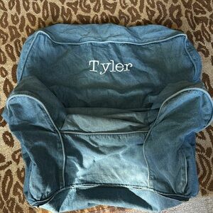 Pottery barn kids Anywhere chair cover “Tyler” denim slip cover
